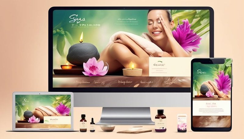 building a spa salon website with wix